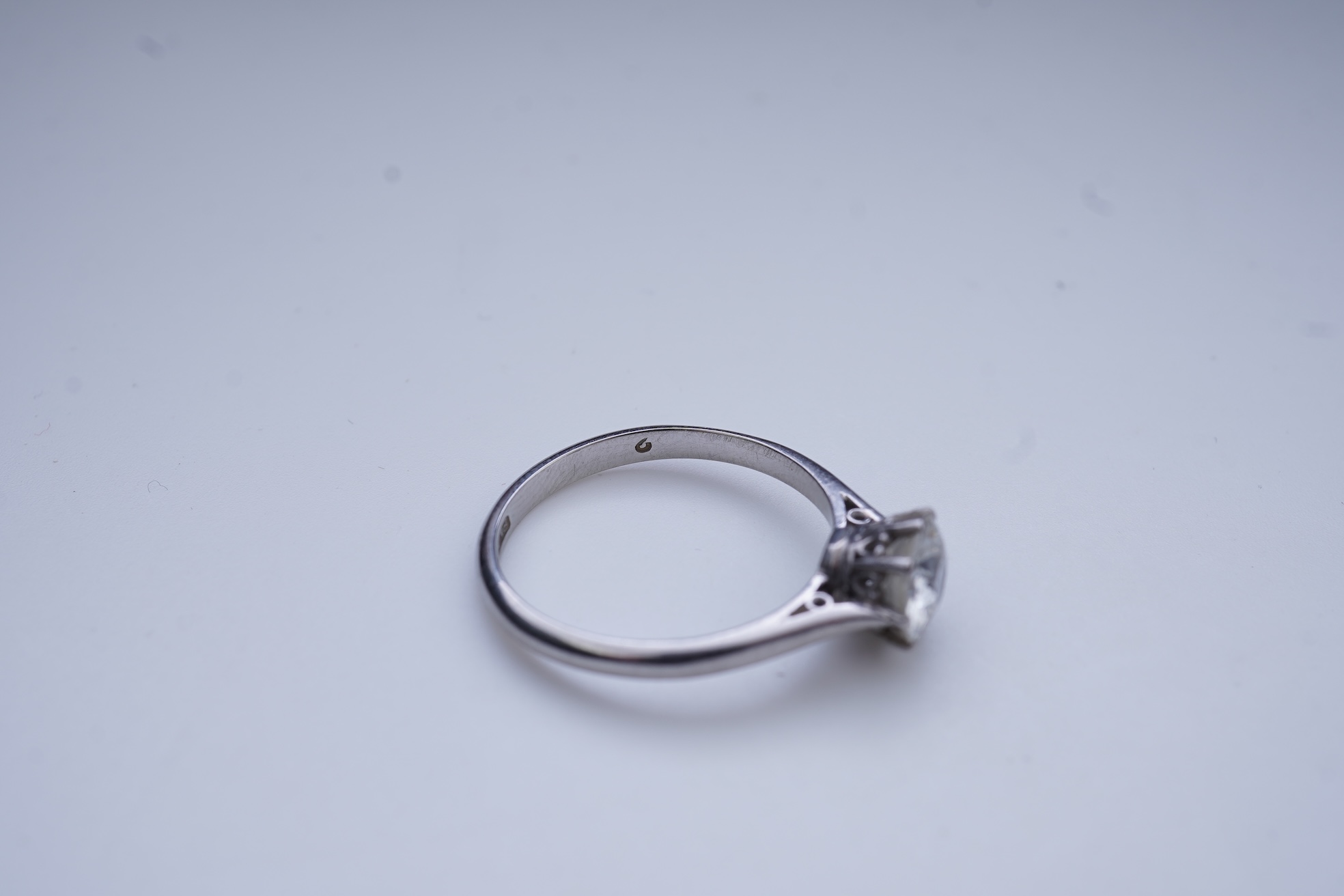 A diamond solitaire engagement ring, early 20th century